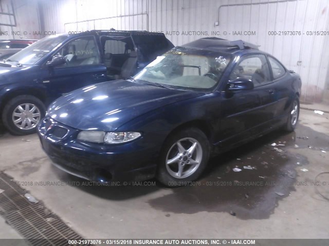 1G2WP12K0YF308440 - 2000 PONTIAC GRAND PRIX GT BLUE photo 2