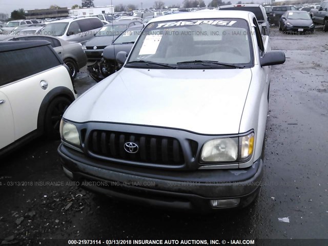 5TENL42N82Z882096 - 2002 TOYOTA TACOMA SILVER photo 6