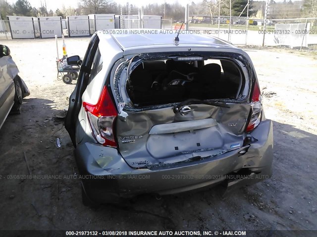 3N1CE2CP1FL396814 - 2015 NISSAN VERSA NOTE S/S PLUS/SV/SL/SR GRAY photo 6