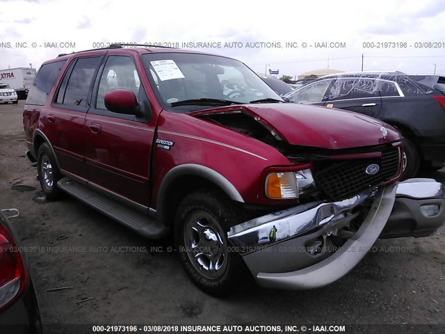 1FMRU17L8YLA36512 - 2000 FORD EXPEDITION EDDIE BAUER RED photo 1