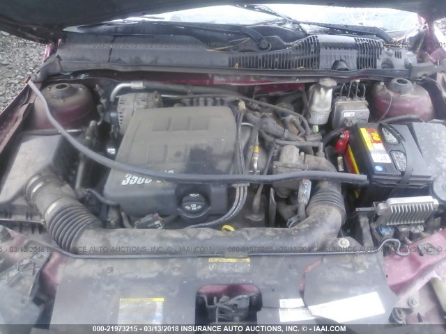 1G1ZT62845F311593 - 2005 CHEVROLET MALIBU MAXX LS RED photo 10