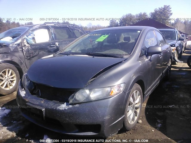 2HGFA1F97AH308641 - 2010 HONDA CIVIC EXL GRAY photo 2