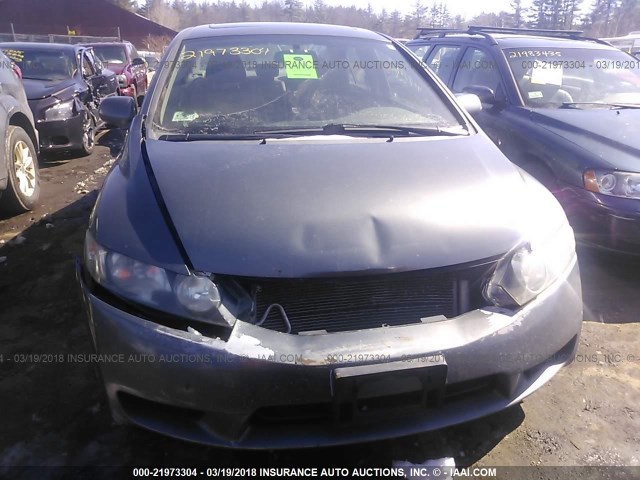 2HGFA1F97AH308641 - 2010 HONDA CIVIC EXL GRAY photo 6