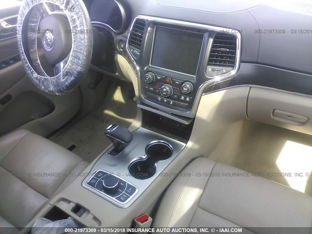 1C4RJFCGXEC542423 - 2014 JEEP GRAND CHEROKEE OVERLAND BLACK photo 5