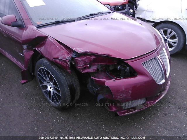 1G2ZM577984135871 - 2008 PONTIAC G6 GXP MAROON photo 6