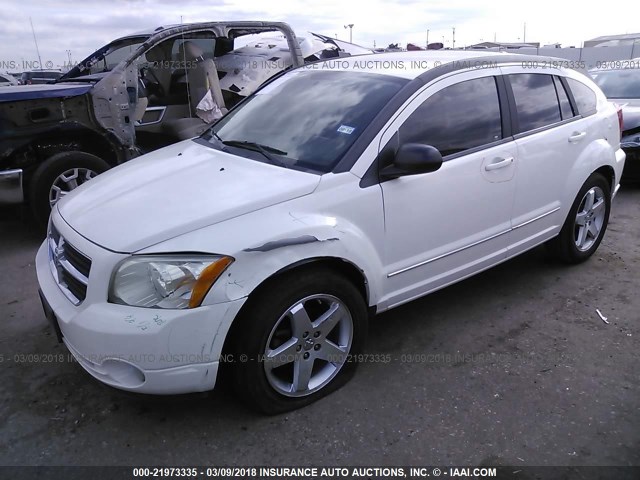 1B3HB78B69D224926 - 2009 DODGE CALIBER R/T WHITE photo 2