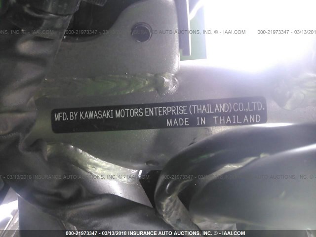 JKAEXEC109DA37054 - 2009 KAWASAKI EX650 C 绿色 照片 10