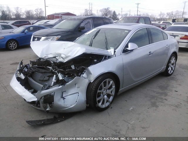 2G4GT5GX8E9231730 - 2014 BUICK REGAL GS 银色 照片 2
