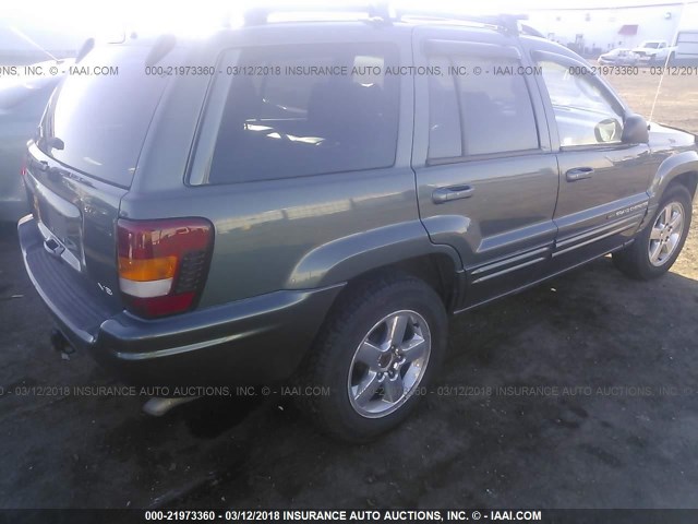 1J4GW58N64C243918 - 2004 JEEP GRAND CHEROKEE LIMITED GRAY photo 4