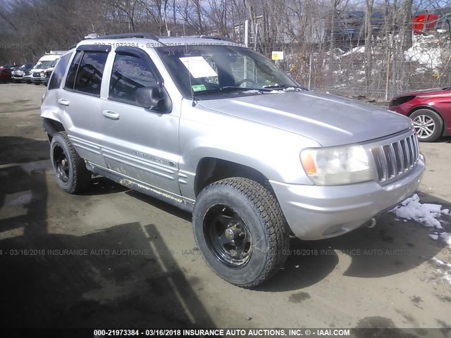 1J8GW68J72C274903 - 2002 JEEP GRAND CHEROKEE OVERLAND SILVER photo 1