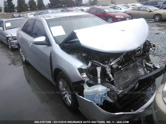 4T4BF1FK4CR170379 - 2012 TOYOTA CAMRY SE/LE/XLE SILVER photo 1