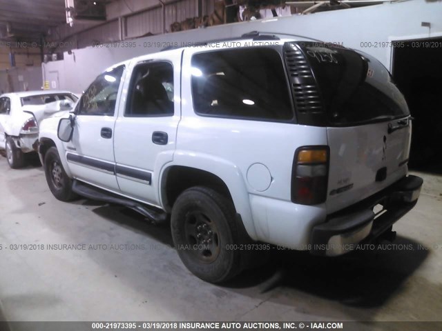 1GNEK13Z33J261158 - 2003 CHEVROLET TAHOE K1500 WHITE photo 3