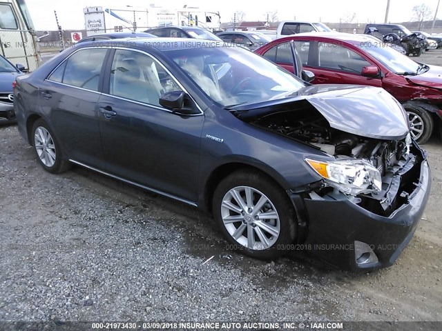 4T1BD1FK9CU006061 - 2012 TOYOTA CAMRY HYBRID/LE/XLE 灰色 照片 1