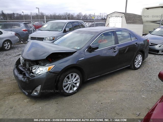4T1BD1FK9CU006061 - 2012 TOYOTA CAMRY HYBRID/LE/XLE 灰色 照片 2