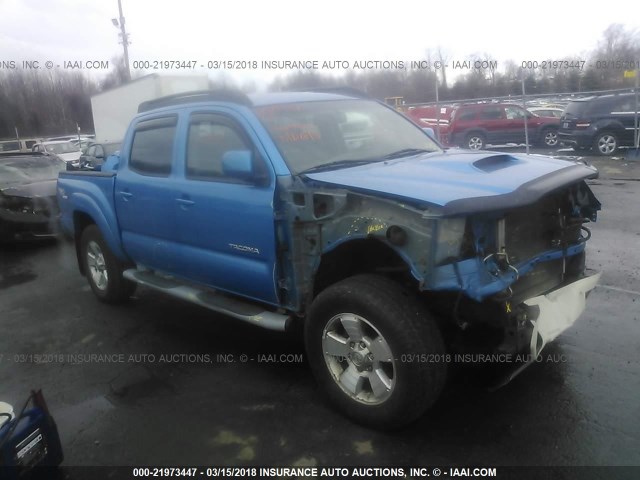 5TELU42N17Z424380 - 2007 TOYOTA TACOMA DOUBLE CAB ლურჯი ფოტო 1
