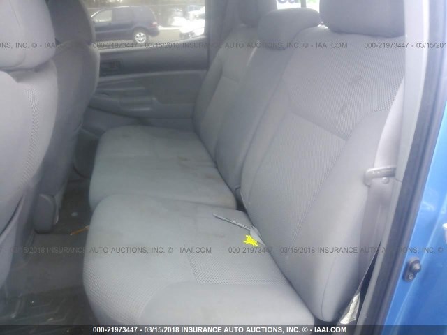 5TELU42N17Z424380 - 2007 TOYOTA TACOMA DOUBLE CAB ლურჯი ფოტო 8