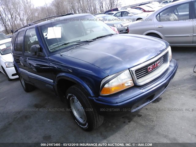 1GKCS13W512224551 - 2001 GMC JIMMY BLUE photo 1