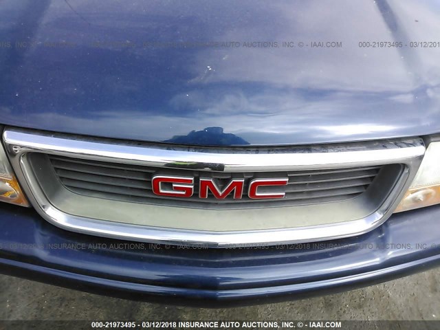 1GKCS13W512224551 - 2001 GMC JIMMY BLUE photo 10