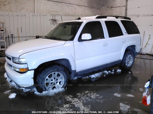 1GNEK13Z06R113328 - 2006 CHEVROLET TAHOE K1500 WHITE photo 2