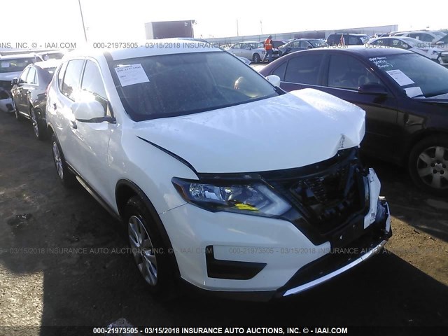 KNMAT2MT7HP607172 - 2017 NISSAN ROGUE S/SV WHITE photo 1