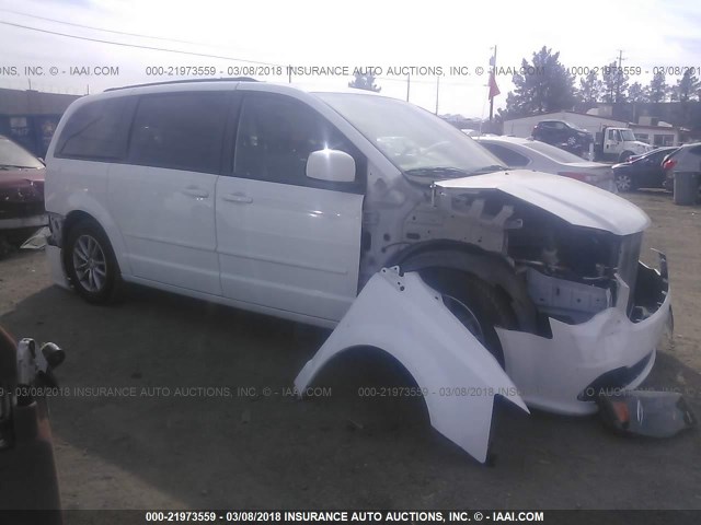 2C4RDGEG4ER431691 - 2014 DODGE GRAND CARAVAN R/T WHITE photo 1