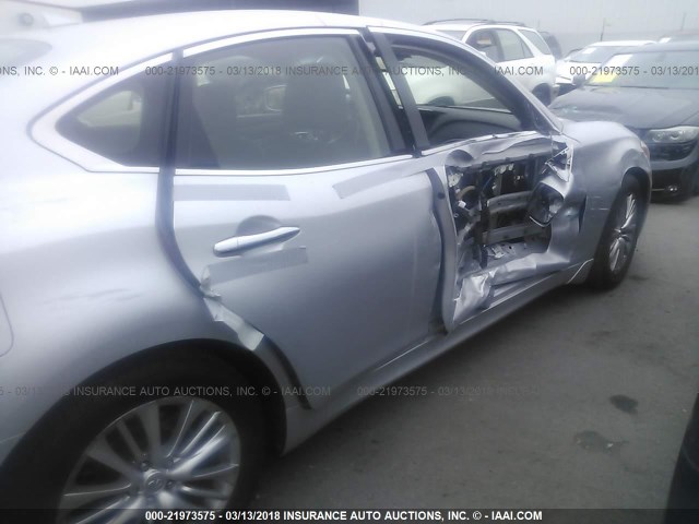 JN1BY1AP3CM333294 - 2012 INFINITI M37 SILVER photo 6