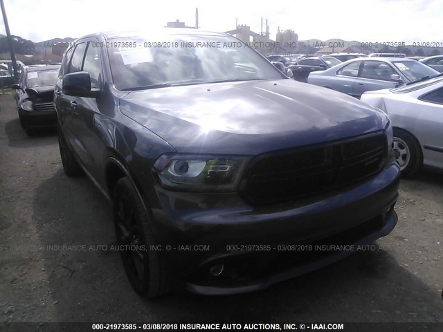 1C4RDJAG5GC398344 - 2016 DODGE DURANGO SXT GRAY photo 1