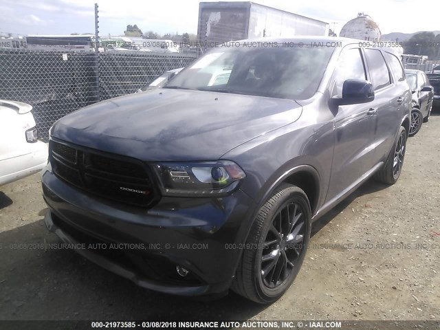 1C4RDJAG5GC398344 - 2016 DODGE DURANGO SXT GRAY photo 2