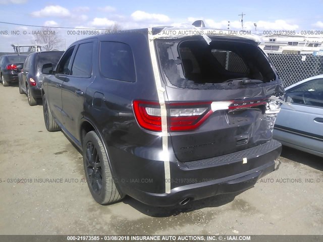 1C4RDJAG5GC398344 - 2016 DODGE DURANGO SXT GRAY photo 3