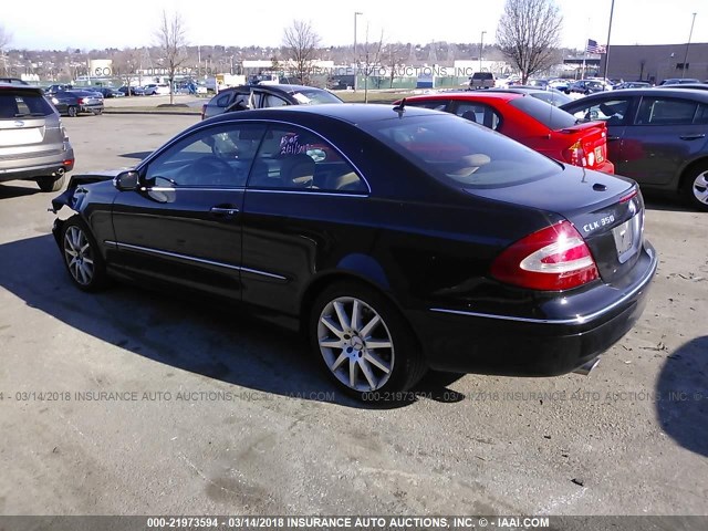 WDBTJ56H37F214085 - 2007 MERCEDES-BENZ CLK 350 BLACK photo 3