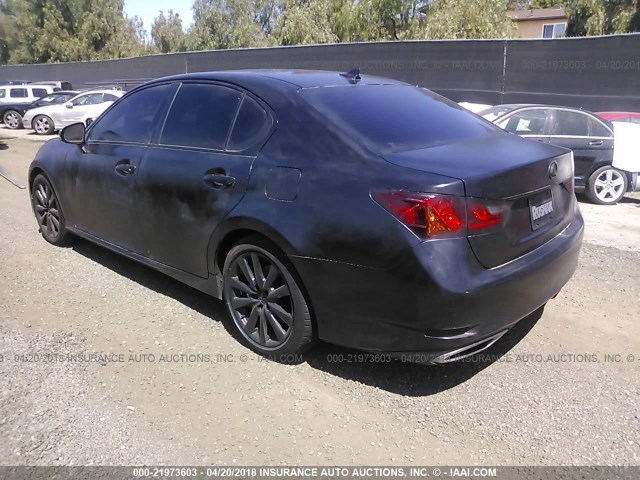 JTHBE1BL4E5042252 - 2014 LEXUS GS 350 BLACK photo 3