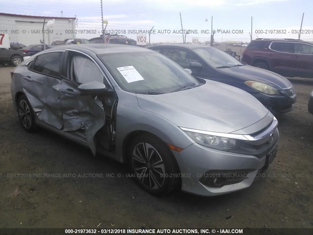 19XFC1F74GE011127 - 2016 HONDA CIVIC EXL SILVER photo 1