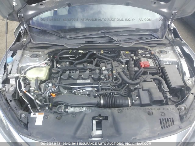 19XFC1F74GE011127 - 2016 HONDA CIVIC EXL SILVER photo 10