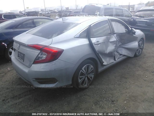 19XFC1F74GE011127 - 2016 HONDA CIVIC EXL SILVER photo 4