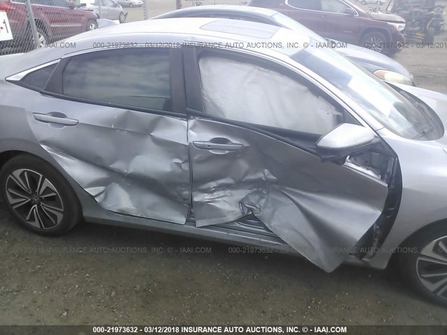 19XFC1F74GE011127 - 2016 HONDA CIVIC EXL SILVER photo 6