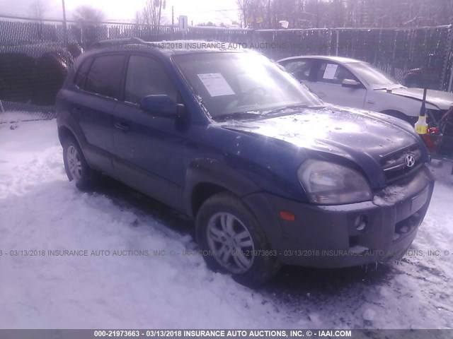 KM8JN12D28U889816 - 2008 HYUNDAI TUCSON SE/LIMITED BLUE photo 1