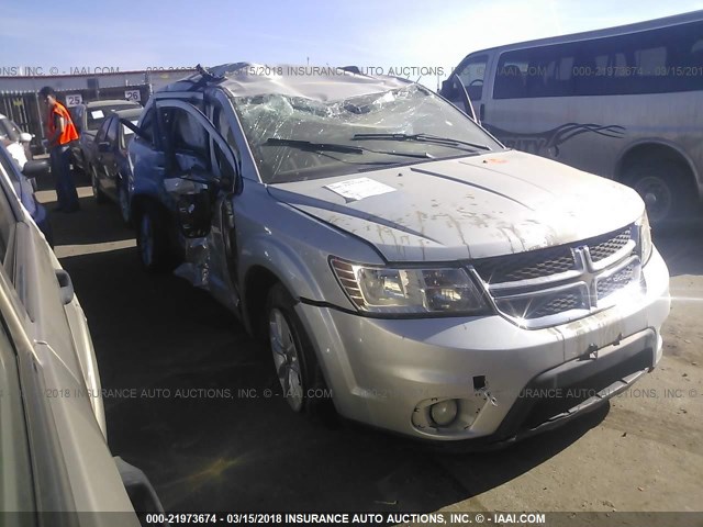 3C4PDDBG6ET127284 - 2014 DODGE JOURNEY SXT SILVER photo 1