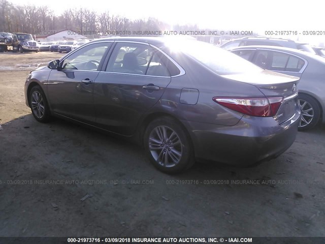 4T1BF1FK4GU147507 - 2016 TOYOTA CAMRY LE/XLE/SE/XSE GRAY photo 3