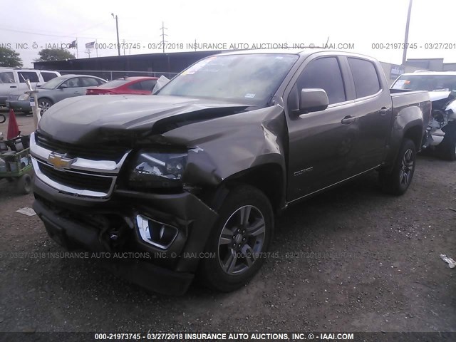 1GCGSCEA7G1214497 - 2016 CHEVROLET COLORADO LT BROWN photo 2