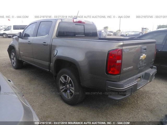 1GCGSCEA7G1214497 - 2016 CHEVROLET COLORADO LT BROWN photo 3