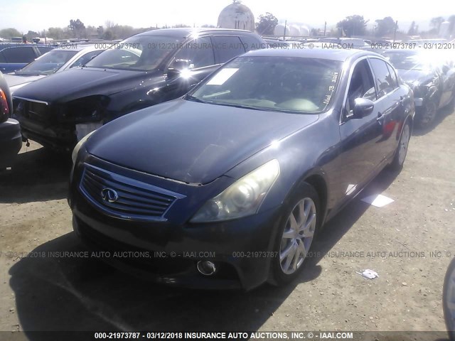 JN1CV6AP8AM202112 - 2010 INFINITI G37 SPORT GRAY photo 2