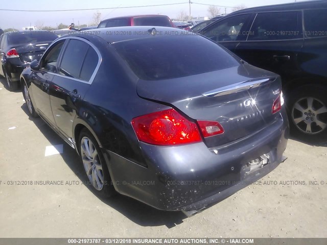 JN1CV6AP8AM202112 - 2010 INFINITI G37 SPORT GRAY photo 3