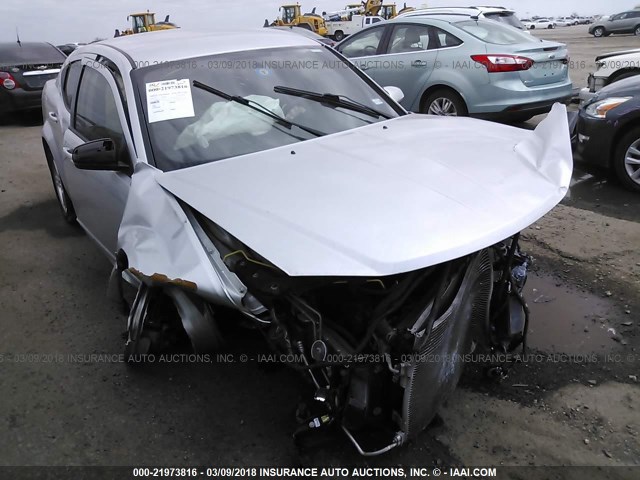 1C3CDZCB2CN153316 - 2012 DODGE AVENGER SXT SILVER photo 1