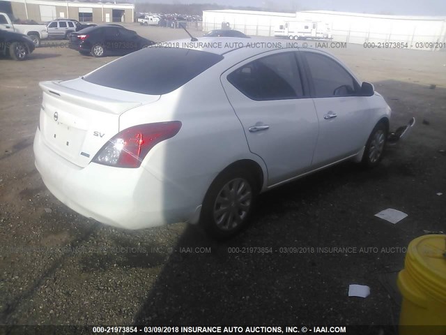 3N1CN7AP9DL855178 - 2013 NISSAN VERSA S/S PLUS/SV/SL WHITE photo 4