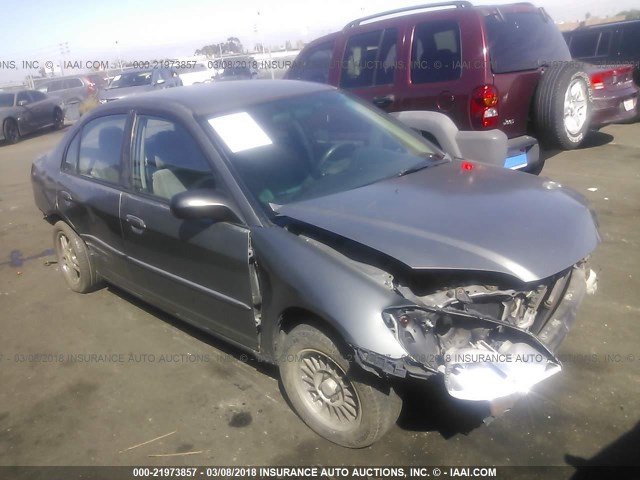 1HGES16305L016388 - 2005 HONDA CIVIC DX VP GRAY photo 1