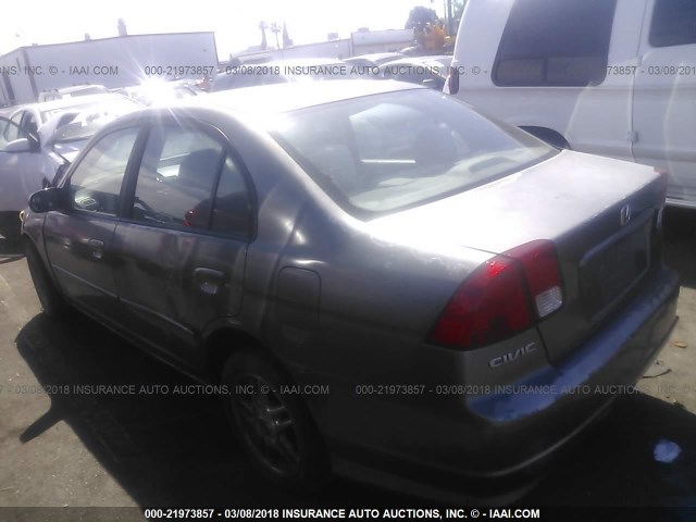 1HGES16305L016388 - 2005 HONDA CIVIC DX VP 灰色 照片 3