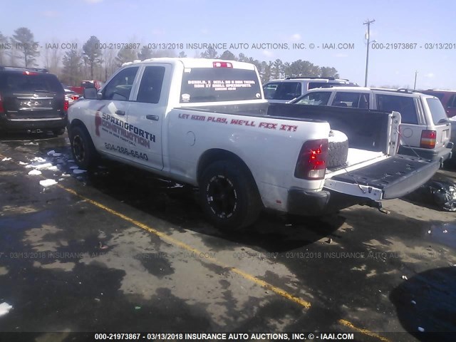 1D7RB1GP4AS249956 - 2010 DODGE RAM 1500 WHITE photo 3