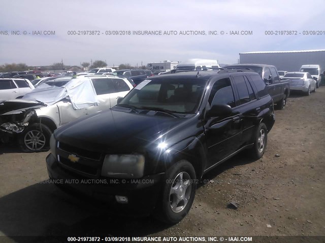 1GNDS13S582243678 - 2008 CHEVROLET TRAILBLAZER LS/LT BLACK photo 2