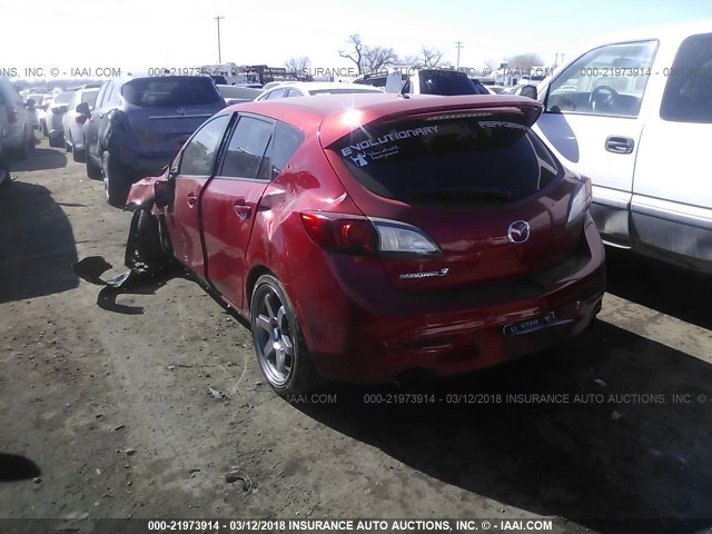 JM1BL1L42C1527704 - 2012 MAZDA SPEED 3 RED photo 3