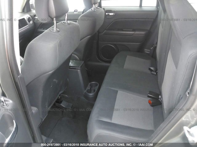 1C4NJPFB1CD666477 - 2012 JEEP PATRIOT LATITUDE GRAY photo 8